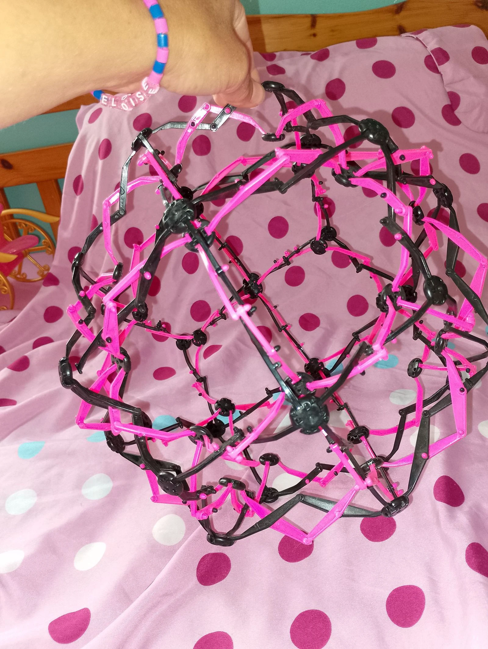 Bola mágica extensível rosa e preta – photo 8